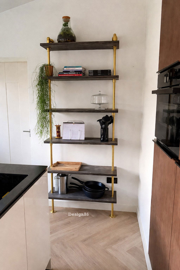 Kledingrek met verstelbare schappen