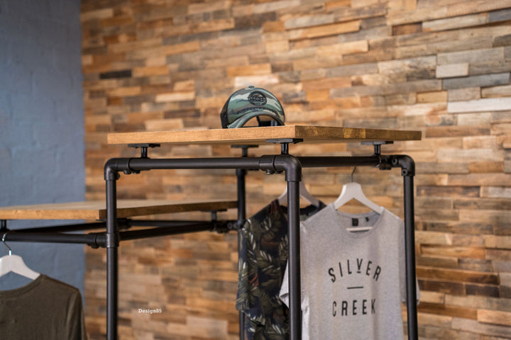 Steigerbuis kledingrek