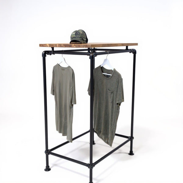 Houten kledingrek Strak