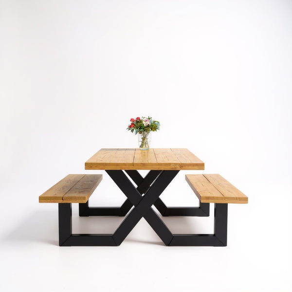 Industriële tuintafel Picknick