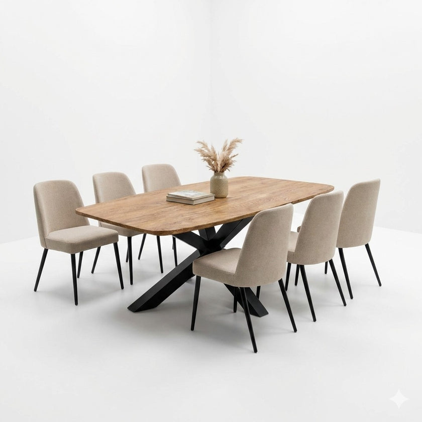 Eettafel deens ovaal Fjord