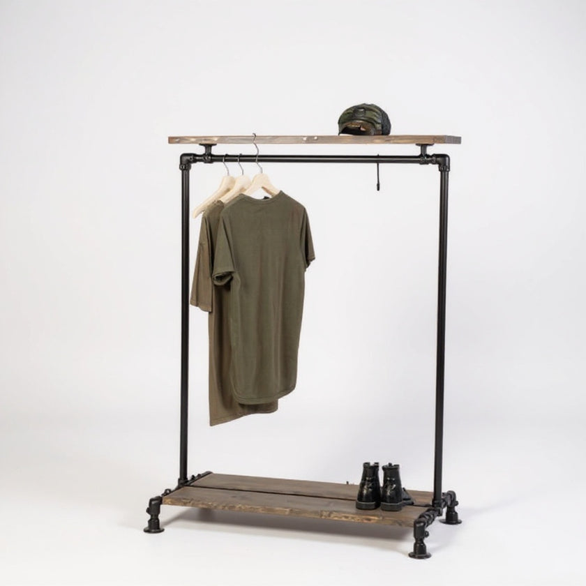 Steigerbuis kledingrek Huidig