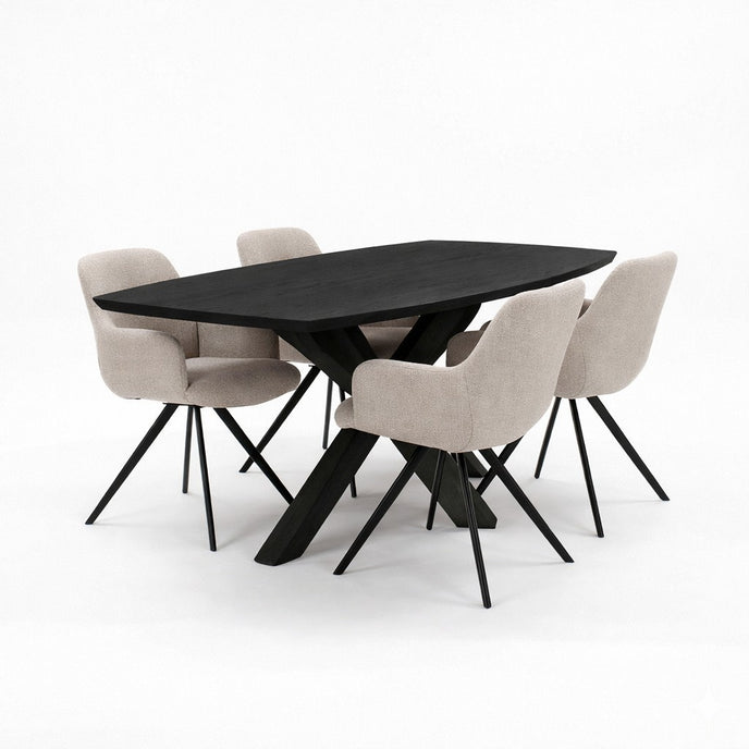 Eettafel deens ovaal Nordic