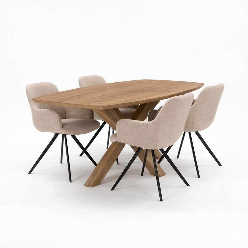 Eettafel deens ovaal Nordic