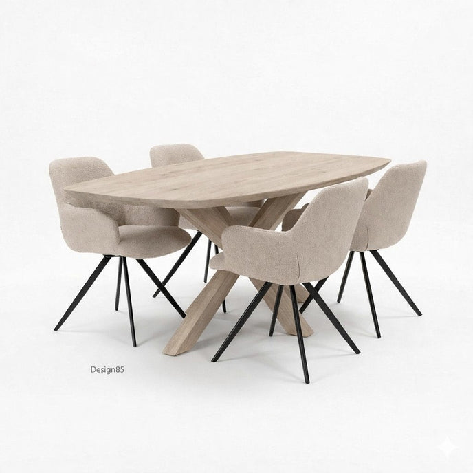 Eettafel deens ovaal Nordic