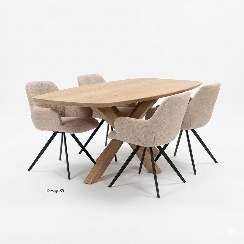 Eettafel deens ovaal Nordic