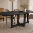 eettafel deens ovaal rune in de kleur black