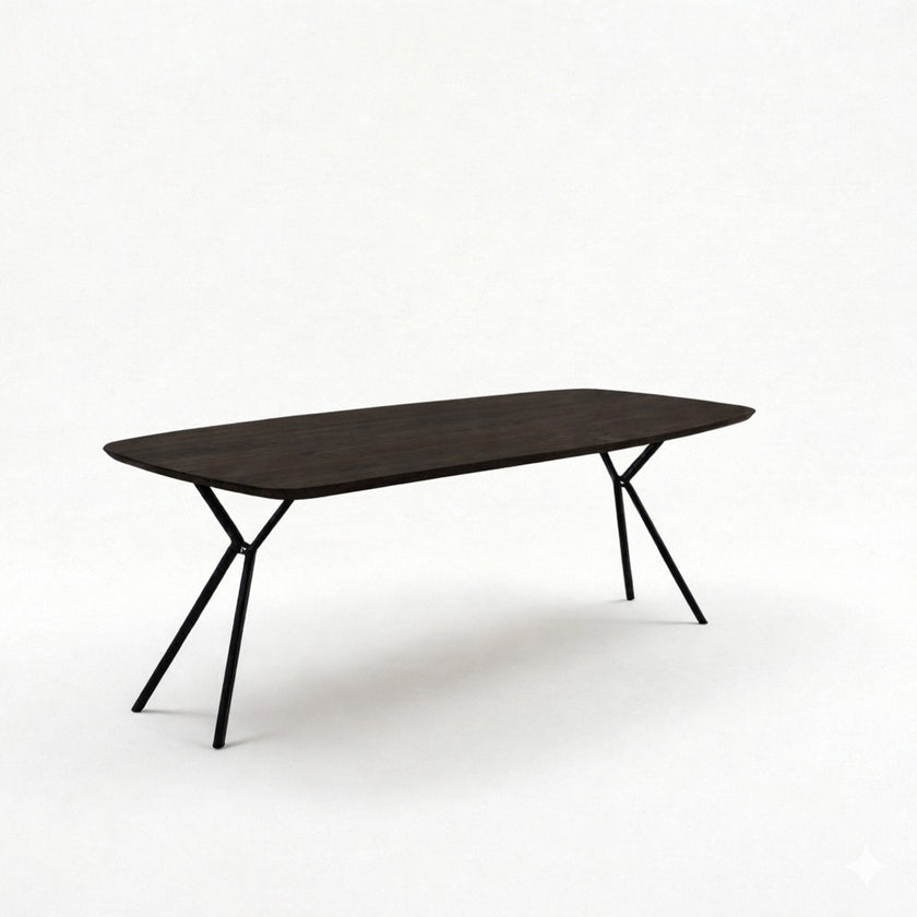 Eettafel deens ovaal Steel