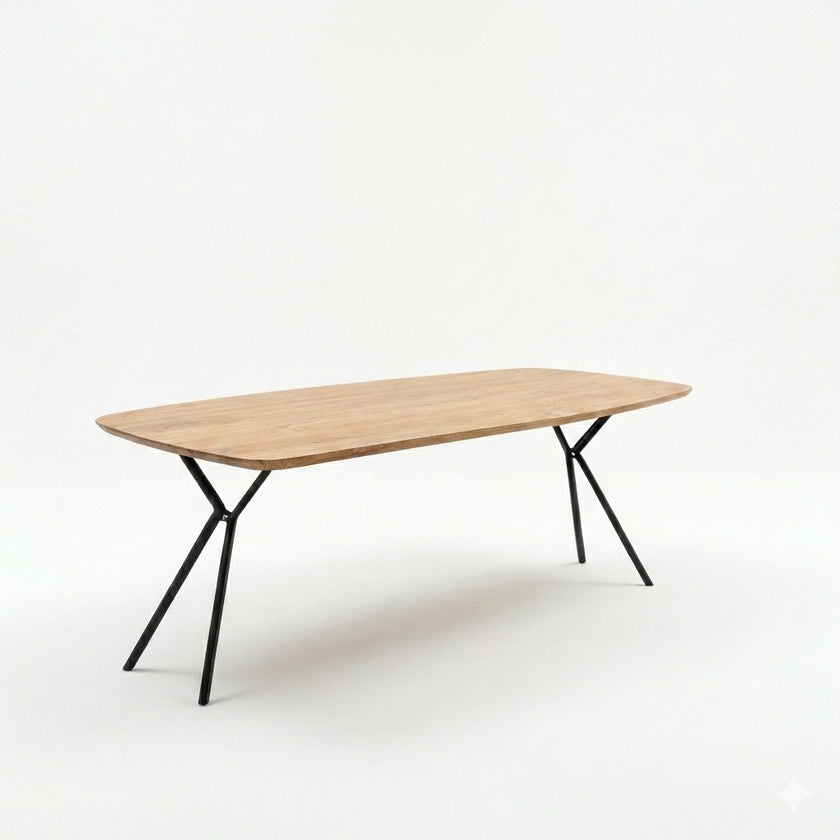 Eettafel deens ovaal Steel