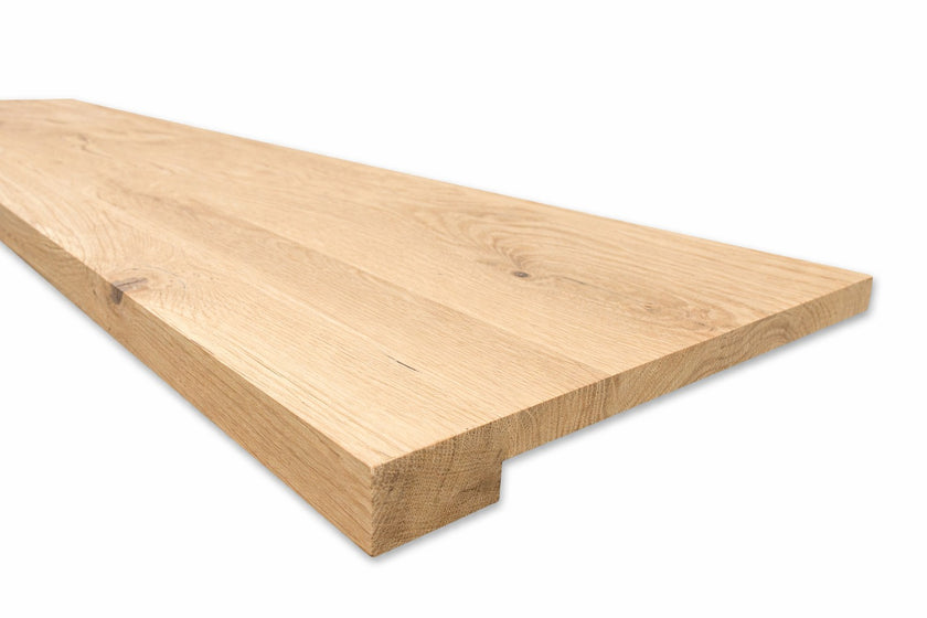 Eiken vensterbank overzet