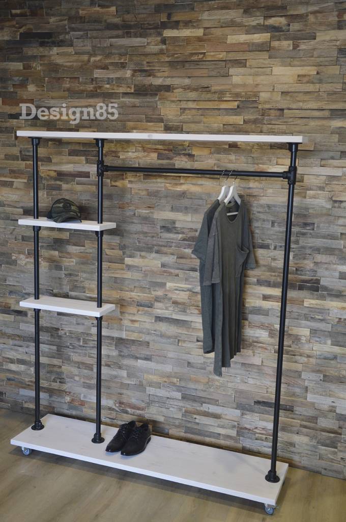 Houten kledingrek Chic