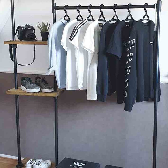 Houten kledingrek Chic