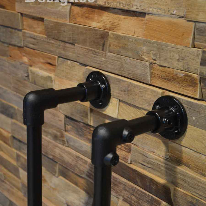 Handdoekenrek Industrieel Zwart