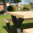 Industriële tuintafel Picknick