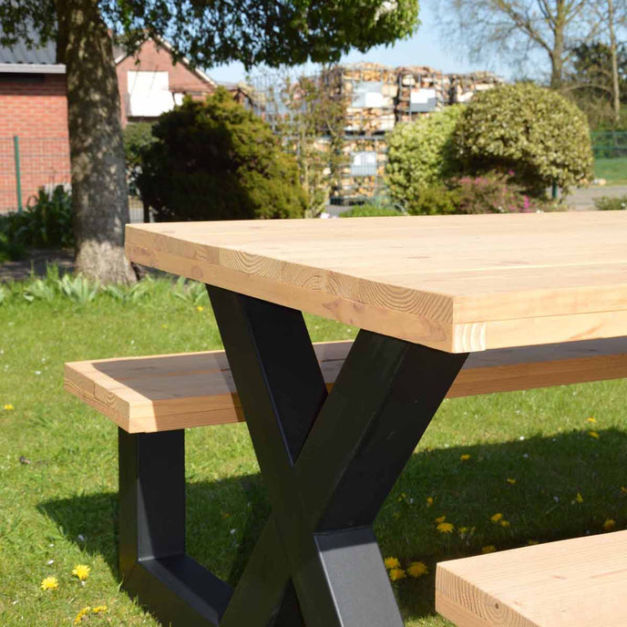 Industriële tuintafel Picknick