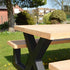 Industriële tuintafel Picknick