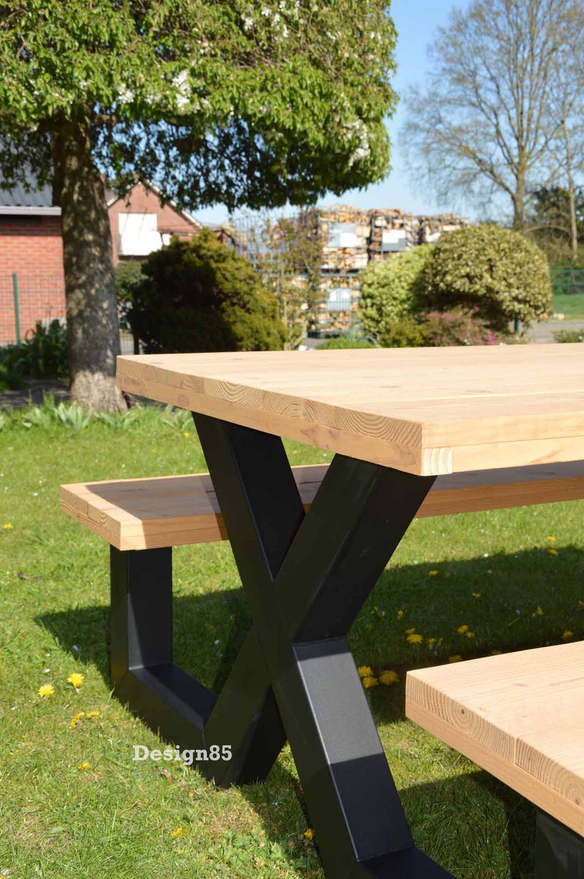 Industriële tuintafel Picknick