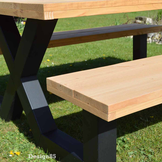 Industriële tuintafel Picknick