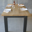 Industriële Eiken Eettafel Hagel