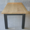 Industriële eiken eettafel Hagel