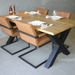 Industriële eiken eettafel Storm