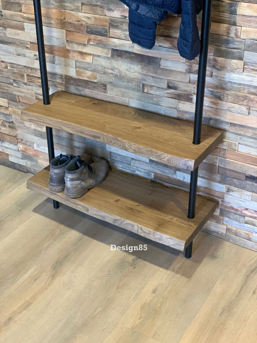 Industriële Kapstok Boomstam