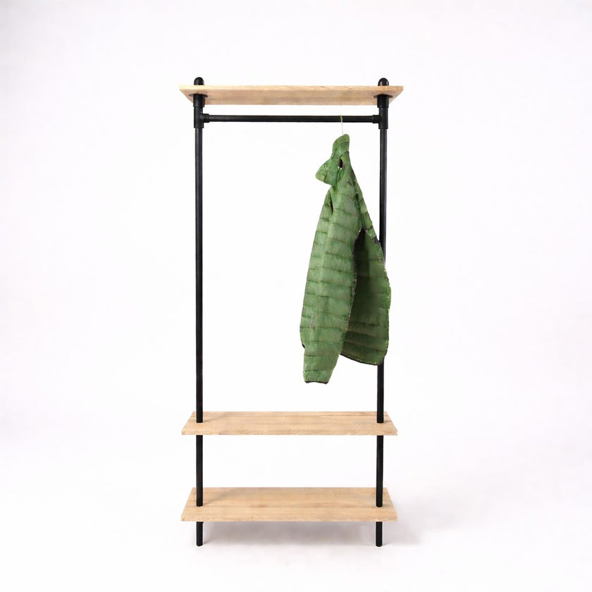 Industriële kapstok Eikenhout