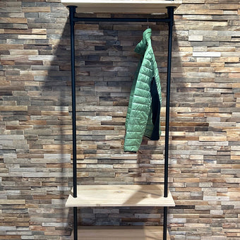 Industriële Kapstok Eikenhout