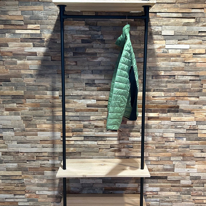 Industriële Kapstok Eikenhout