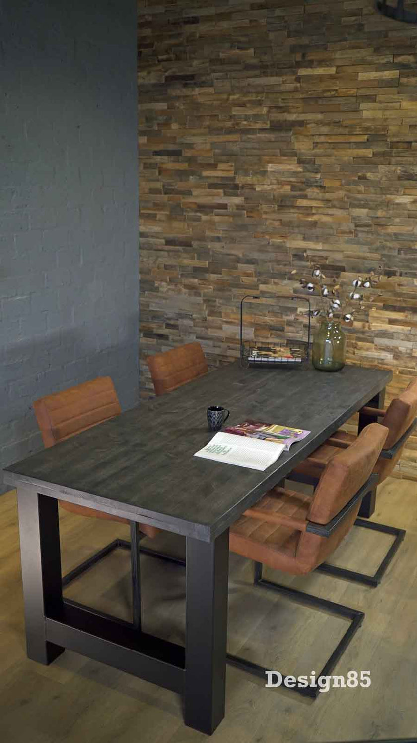 Industriële Steigerhout Eettafel Horizon