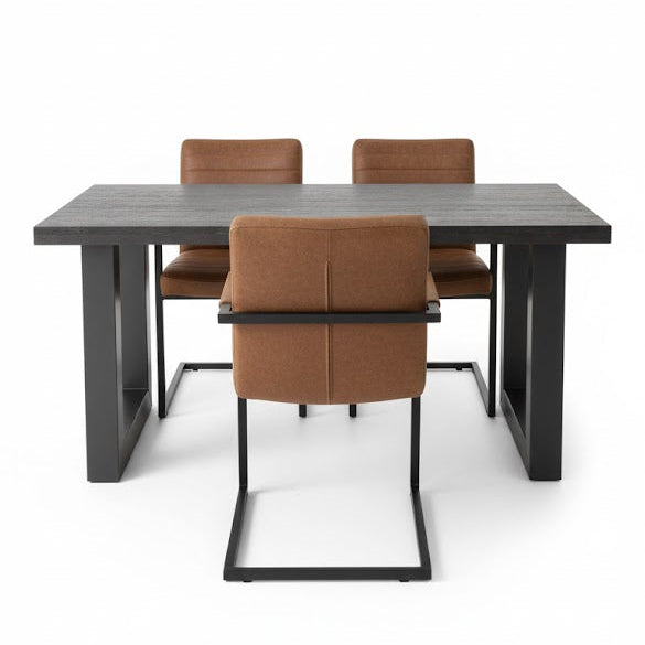 Industriële steigerhout eettafel Mist