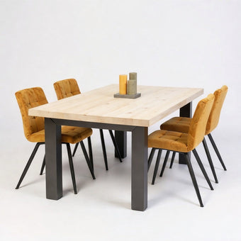 Industriële steigerhout eettafel Orkaan