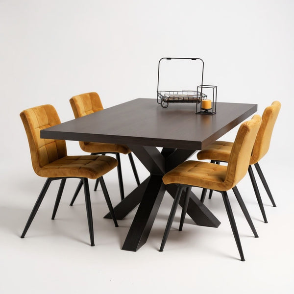 Industriële steigerhout eettafel Zee