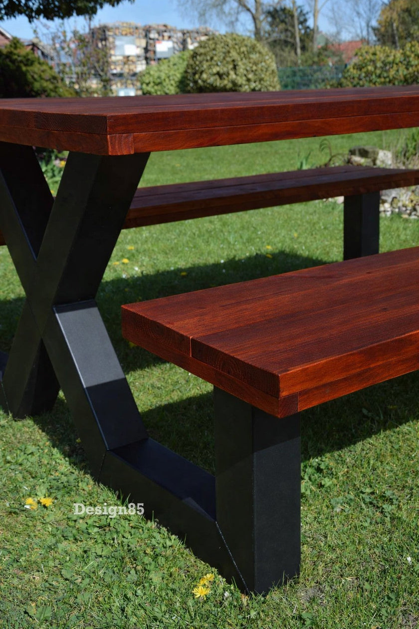 Industriële tuintafel Picknick