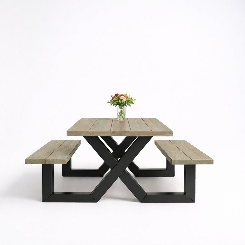 Industriële tuintafel Picknick