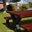 Industriële tuintafel Picknick