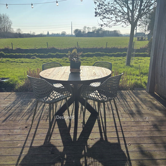 Industriele tuintafel Rond