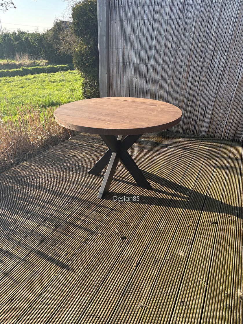 Industriele tuintafel Rond