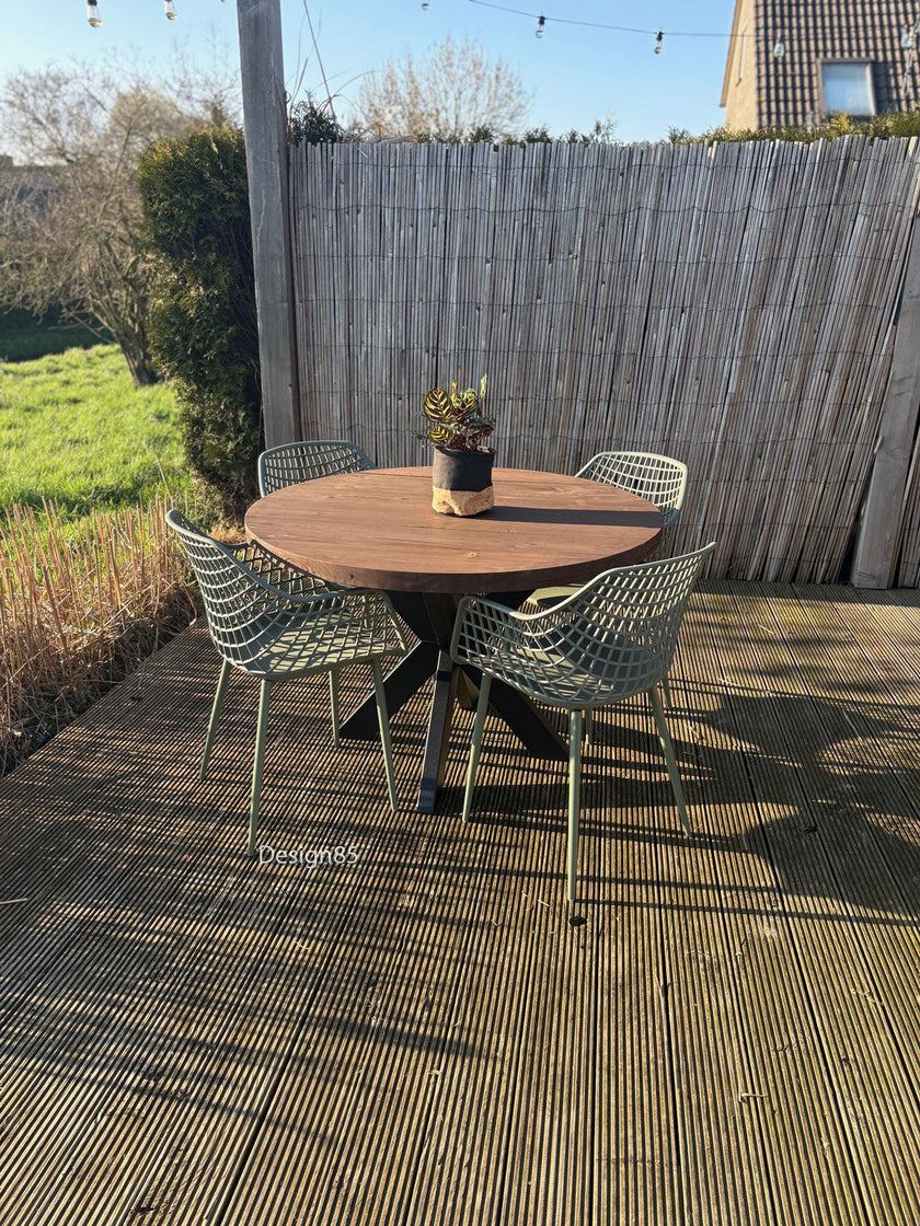 Industriele tuintafel Rond