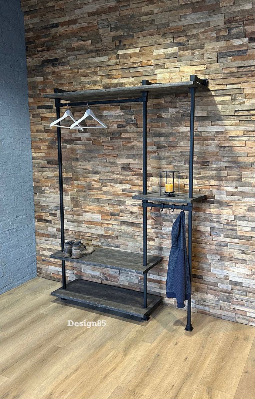 Kapstok zwart metaal Design