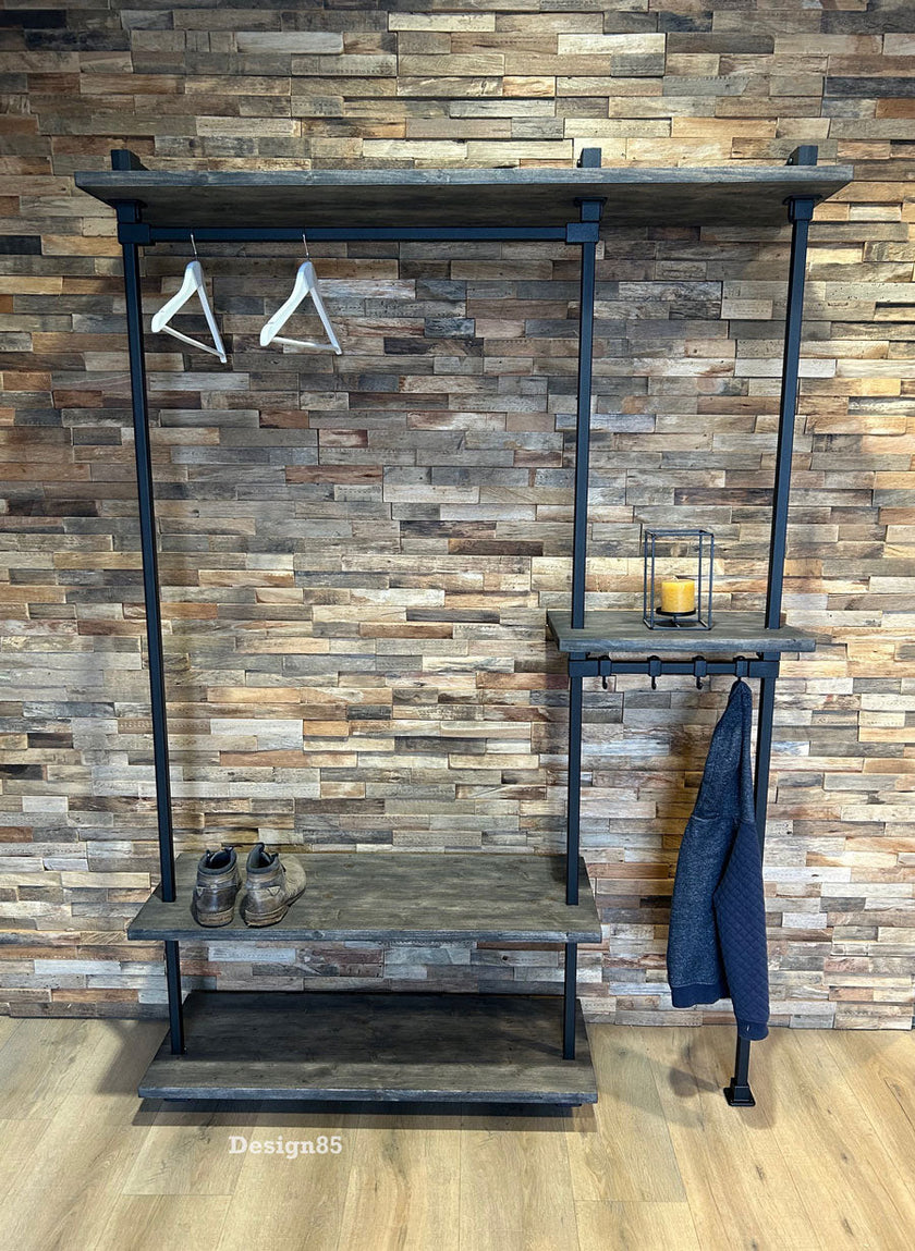 Kapstok zwart metaal Design