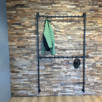 Kapstok Zwart Metaal Hangend