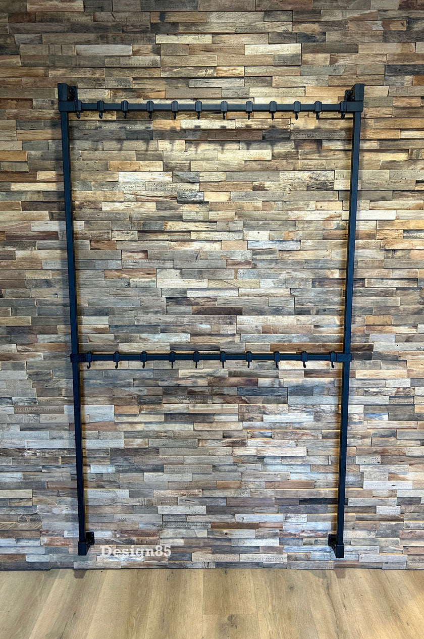 Kapstok zwart metaal hangend