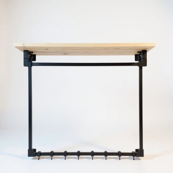 Kapstok zwart metaal Stang