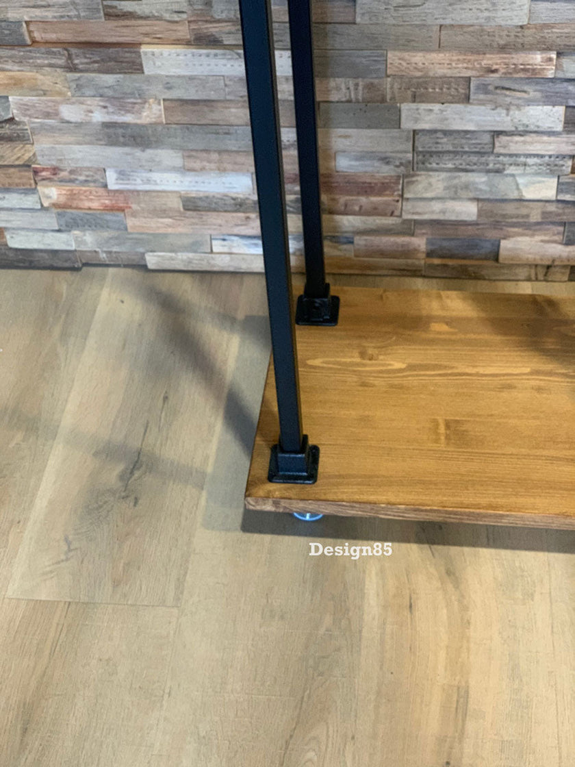 Kapstok zwart metaal vrijstaand