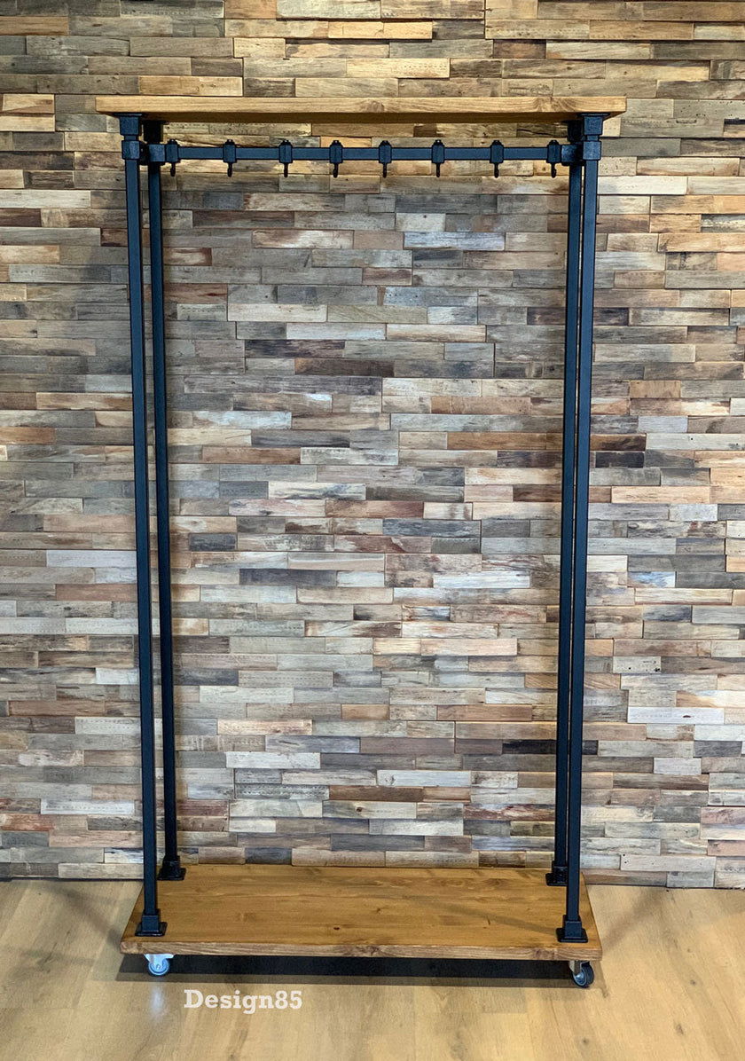 Kapstok zwart metaal vrijstaand