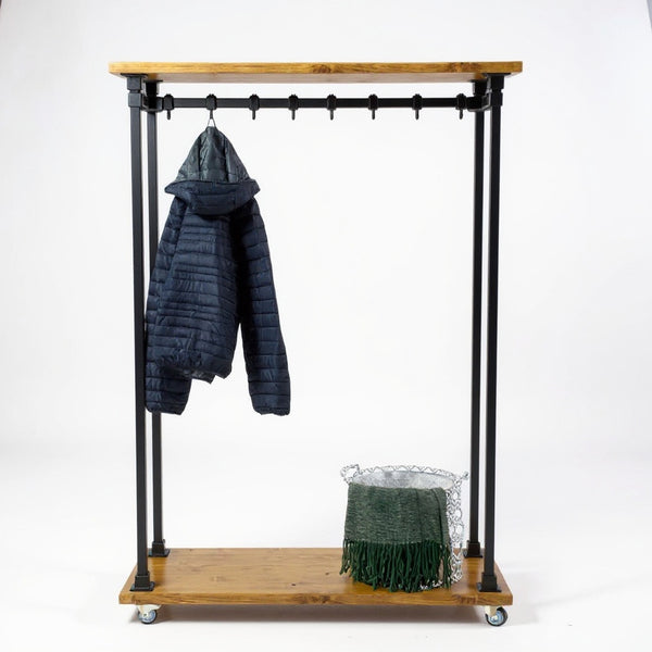 Kapstok zwart metaal vrijstaand