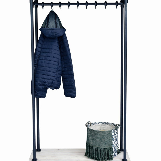 Kapstok zwart metaal vrijstaand