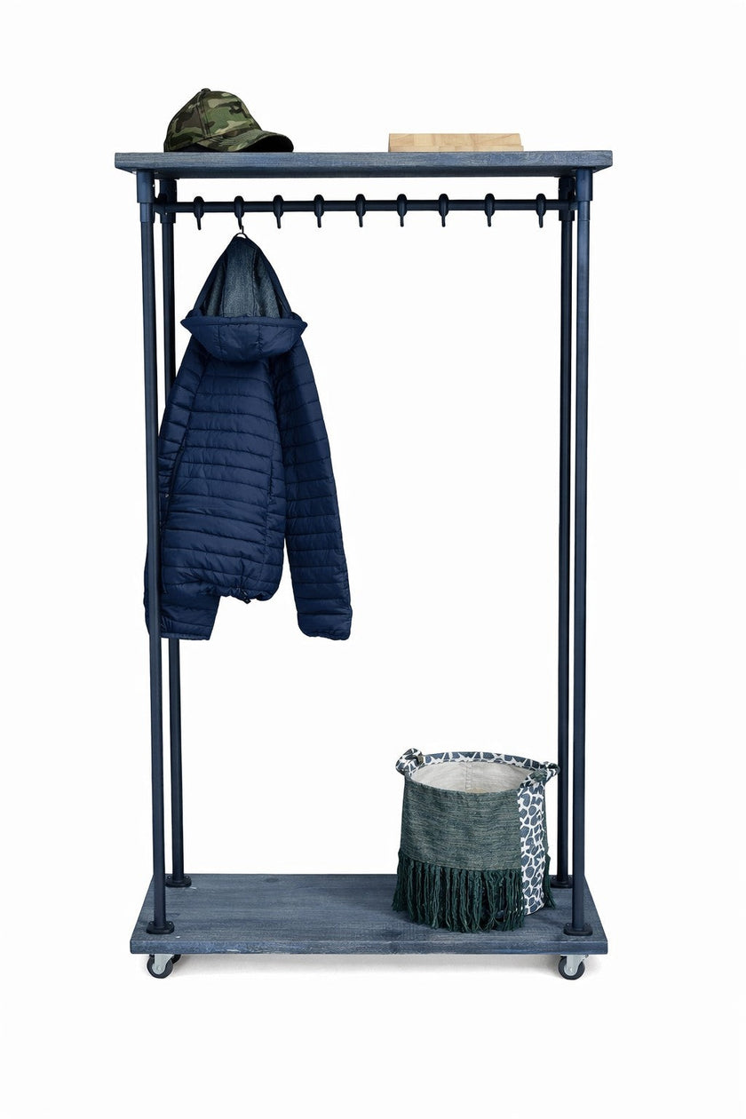 Kapstok zwart metaal vrijstaand