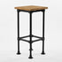 Moderne steigerbuis barkruk zwart met minimalistisch design en stevige constructie